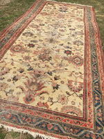 6 x 13'3" Antique Malayer Rug - Blue Parakeet Rugs