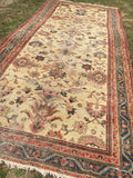 6 x 13'3" Antique Malayer Rug - Blue Parakeet Rugs