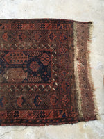 3' x 4'9" Antique Baluch Rug - Blue Parakeet Rugs