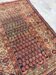 3'9" x 5'9" Antique Hamadan Rug / Small Antique Rug - Blue Parakeet Rugs