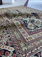 4'3 x 6'1 Antique Caucasian Rug #2883