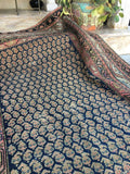 4’1” x 6'2" Antique Malayer - Blue Parakeet Rugs