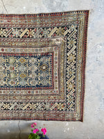 4'3 x 6'1 Antique Caucasian Rug #2883