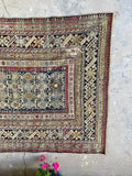 4'3 x 6'1 Antique Caucasian Rug #2883