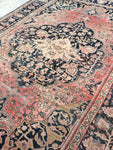 6’10 x 11’ Antique Persian Ferahan Sarouk - Blue Parakeet Rugs