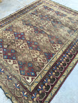 6’1 x 7’10 Antique Persian Mission Malayer - Blue Parakeet Rugs