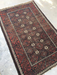 3' x 4'8" Antique Baluch Rug - Blue Parakeet Rugs