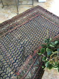 4’1” x 6'2" Antique Malayer - Blue Parakeet Rugs