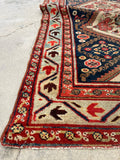 3’ x 14’9 Antique Persian Runner #2323 / Long Vintage Runner - Blue Parakeet Rugs