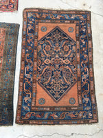 2’7 x 4’2 antique Kurdish rug (#557) - Blue Parakeet Rugs