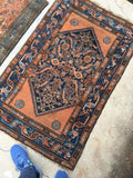 2’7 x 4’2 antique Kurdish rug (#557) - Blue Parakeet Rugs